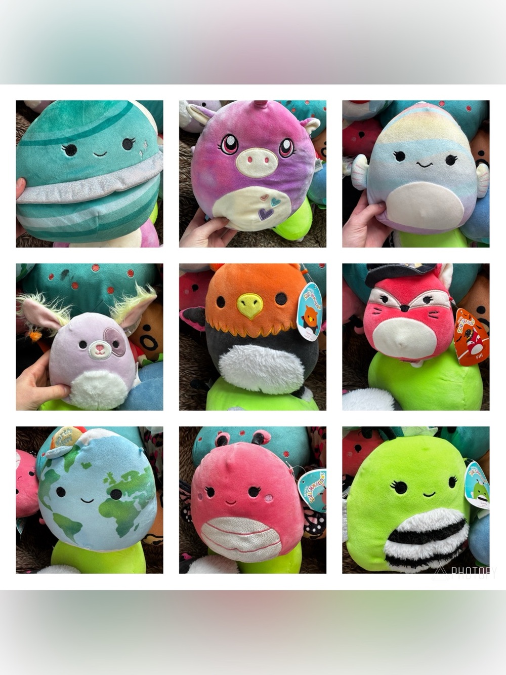 9 squishmallows